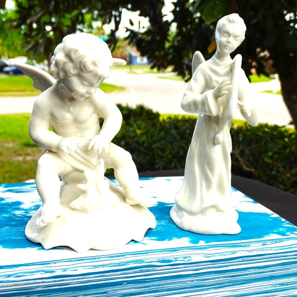 Vintage Dresden Angels - Set of 2 from Germany